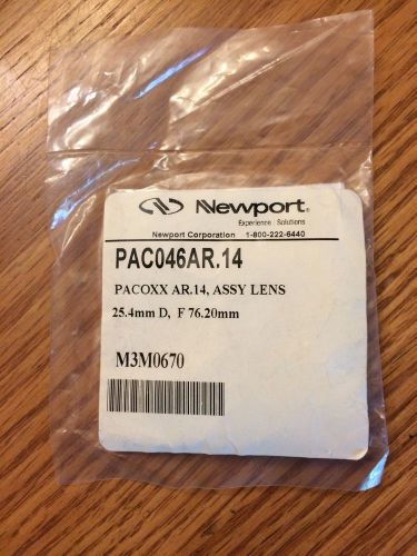 Newport PAC046AR.14 Visible Achromatic Doublet Lens 25.4mm 76.2 mm EFL 430-700nm