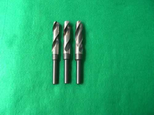 (3) High Speed 1/2&#034; Shank Drill Bits (Made In USA) 11/16&#034;, 3/4&#034;, And 13/16&#034;