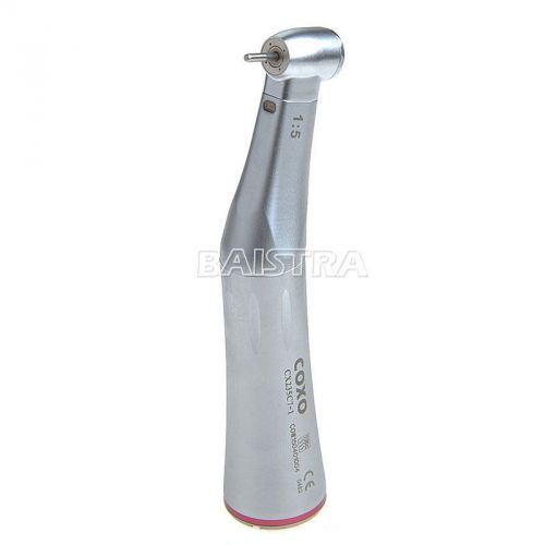 Dental 1:5 optic fiber inner water channel contra angle push type handpiece for sale