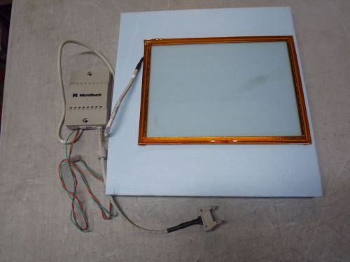 3M MicroTouch 9.4&#034; Touch Screen Glass R2.2 with Controller 14-05 Pull Tested