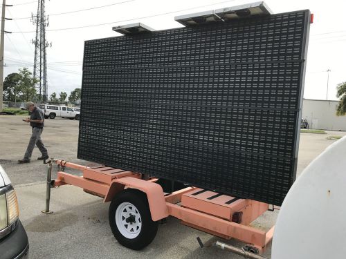 Amsig t-333 led portable changeable message trailer, highway safety city retired for sale