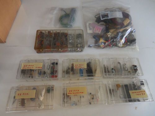 Vintage Electronics LOT Transistors Resistors Capacitors Integrated Circuits