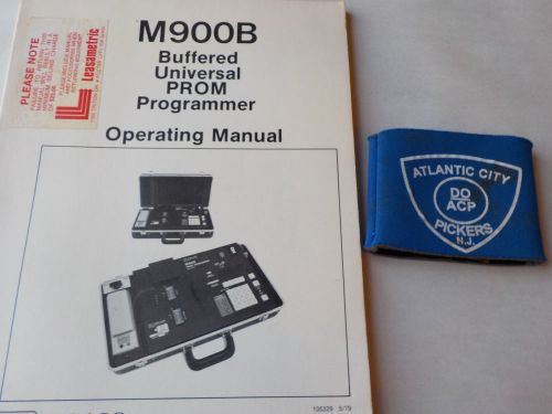 HEWLETT PACKARD M900B BUFFERED UNIVERSAL PROM PROGRAMMER OPERATING MANUAL