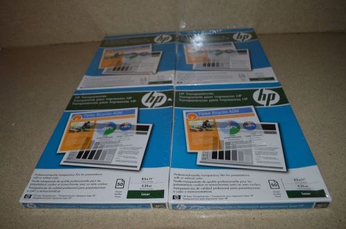 ^^ HEWLETT PACKARD HP TRANSPARENCIES 50 PAGES PER BOX - C2934A- 4 BOXES (M)