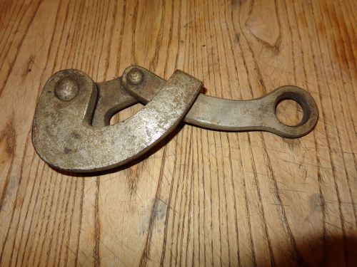 vintage EARLY western union telagraph co  Grip Cable Puller Tool  -  WU tel. co.