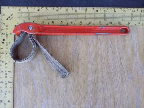 Ridgid tools usa srap pipe wrench 12&#034; aluminum handle 15&#034; strap for sale