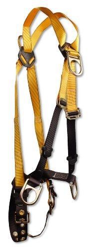 Falltech 7029 journeyman full body harness with 4 d-rings and tongue buckle leg for sale