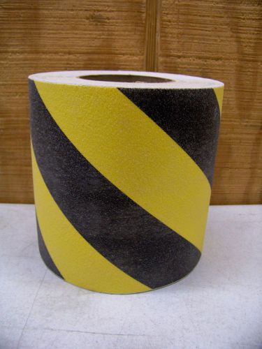 Roll of Kimball Midwest Non Slip Skid Safety Traction Tape Black Yellow 6&#034; x 60&#039;