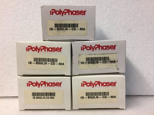 PolyPhaser IS-B50LN-C0-MA 1.5-400 MHz bulkhead mnt protector 5 pack
