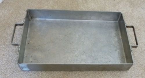 Stainless Steel Rectangular Frying pan 10 x 16 x 2 for Frying Fish on burner.