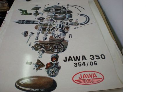 Poster 96x68cm - is a section Jawa 354-06