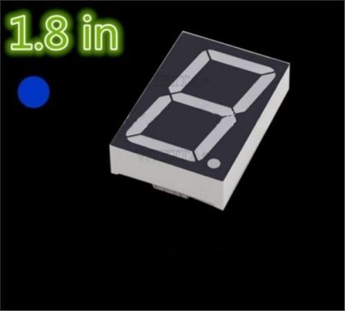 2X 2Pcs Blue Led Common Cathode 1.8 Inch 1 Digit Display 7 Segment Develope Di S