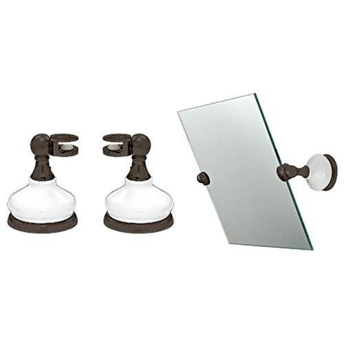 Crl porcelain and oil rubbed bronze mirror pivots for sale