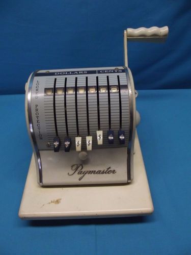 Vintage/Antique Paymaster S-1000 Check Writer With Key Mint Green