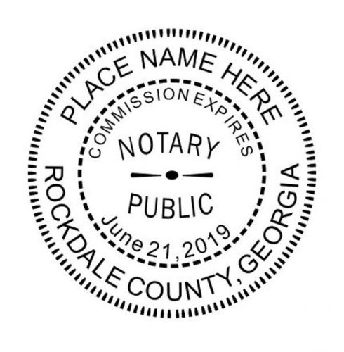 Georgia round notary self inking rubber stamp for sale
