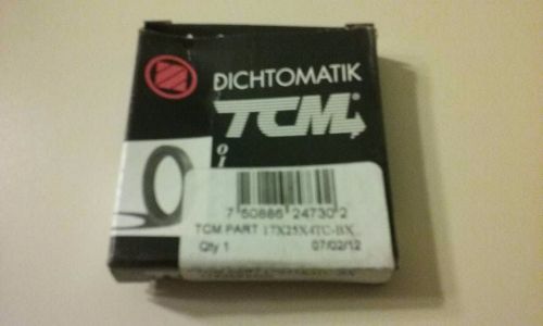 tcm Shaft Oil Seal TC17x25x4 Rubber Lip 17mm/25mm/4mm metric NEW