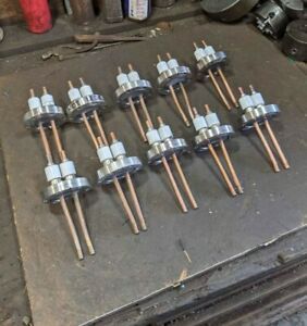 Lot of 10 USED Vacuum Feed Throughs Electrical Feed through As Is Untested