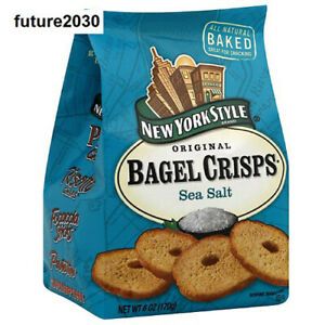 New York Style Original Sea Salt Bagel Crisps, 7.2 oz (Pack of 12)
