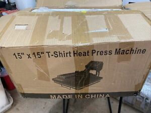 RoyalPress 15&#034; x 15&#034; Color LED T-shirt Heat Press Machine - Black