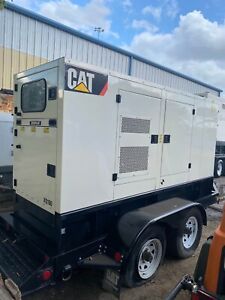 Caterpillar XQ100 100kW Trailer Mounted Diesel Generator Tier 3 - Very LOW Hours
