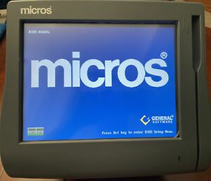 Micros Workstation 4 LX POS System Unit 400714-001 12.1&#034; Touchscreen Used