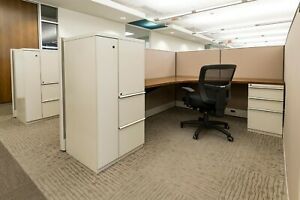 Used Office Cubicles, Knoll Reff 6x8 Cubicles