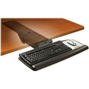 3M™ Easy Adjust Keyboard Tray with Standard Keyboard and Mouse Platform - AKT...