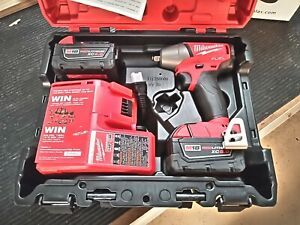 Milwaukee FUEL 2754-22 3/8&#034; Impact Wrench Kit w/ 2 5.0ah M18 Batteries