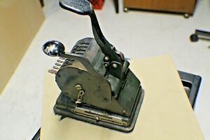 Vintage check writing machine, Lightening check Manufacturing Co. 1920 - 1930
