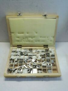 Goudy 18 PT. KINGSLEY  Stamping Machine Letter Set lower case Spacers
