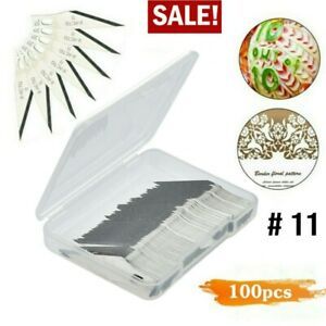 100Pcs Replacement Hobby Blades for X-ACTO Knife Scoring Sharp Blades EXacto Set