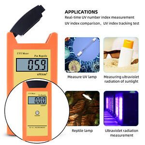 UV Index Meter Ultraviolet Detector Measure Tool UV ]LCD for Outdoor Reptile