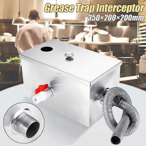 Commercial Stainless Steel Grease Trap Interceptor Set For Restaurant Kitchen
