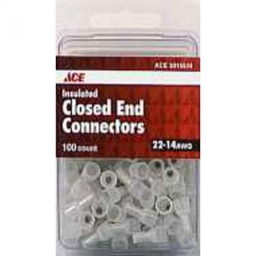 100Pk Closed End Connector ACE Wire Connectors 3015534 082901013600