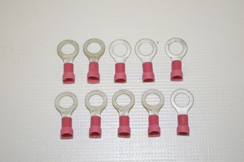 (10) insulkrimp ring tongue terminal 8 awg wire copper wire only 0190710334 (c3) for sale