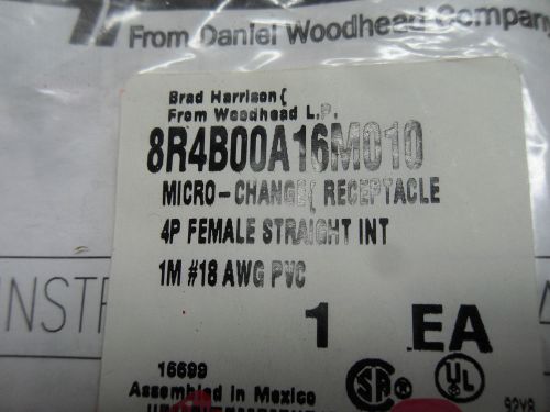 (x9-9) 1 nib brad harrison 8r4b00a16m010 micro-change receptacle for sale
