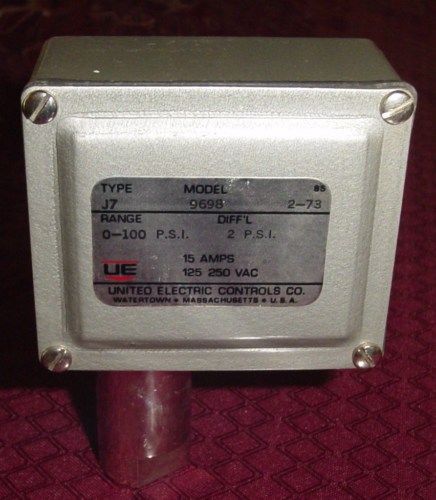 UNITED ELECTRIC PRESSURE SWITCH TYPE J7  NEW!--Same Day Shipping!!