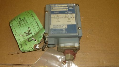 SQUARE D PRESSURE SWITCH, CLASS 9012, TYPE GAW-4, SERIES C, NEW