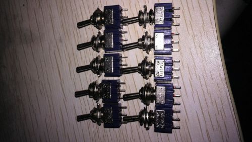10pcs Mini MTS-102 3-Pin SPDT ON-ON 6A 125VAC Toggle Switches NEW
