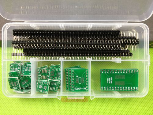 50pcs Double Side Adapter Converter PCB Board Assortment Kit + Free pinheader