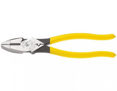 Klein Tool 9&#039;&#039; High-Leverage Side-Cutting Pliers &amp; Crimper T21216