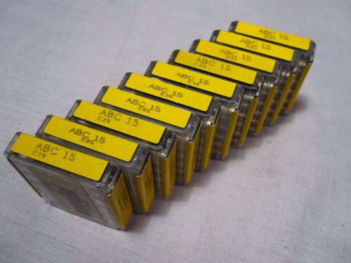 (QTY 50) BUSS ABC-15 Miniature Fuses 15A 250V (10 pks of 5)