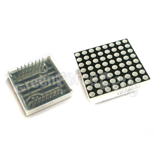 3 led dot matrix display 3mm 8x8 red common anode 16pin for sale