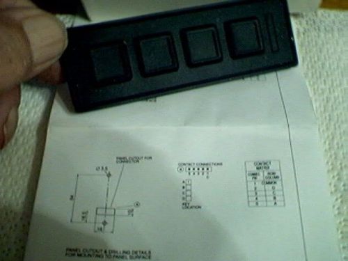 Storm TEC 04000.9 , 4 button water resistant key pad 5 pin output W/ manual