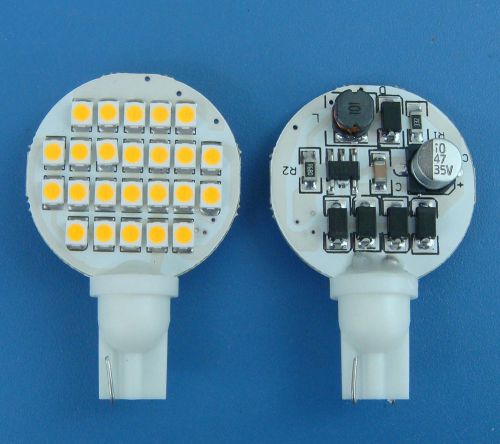 10x T10 194 921 168 Bulb Lamp 24-1210SMD LED AC/DC12-30V, Warm White NEW #HL