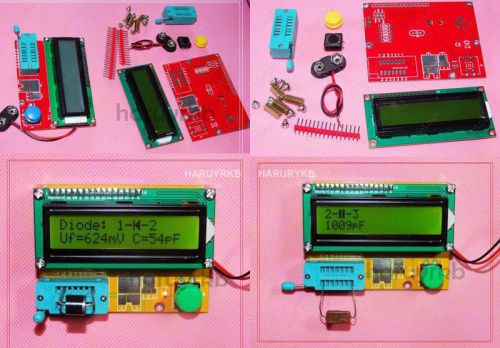 Esr meter digital led transistor tester diode triode capacitance mos pnp npn kit for sale