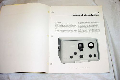 Hewlett Packard HP 650A Test Oscillator Operating &amp; Service Manual 5448 &amp; above