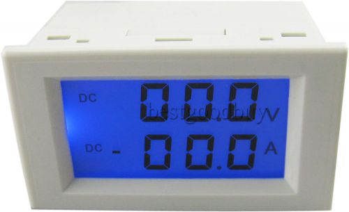 0-199.9V/100A Dual display digital LCD DC voltmeter Ammeter volt Amp panel meter