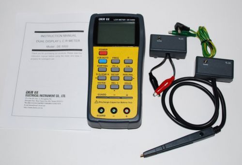 De-5000 high accuracy handheld lcr meter with tl-21,tl-22,tl-23 der ee for sale