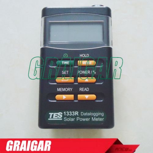 Datalogging digital solar power meter tester tes-1333r (rs-232 interface) for sale